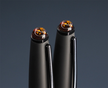 Logotrade promotional product picture of: Amber Pen set  1235036
