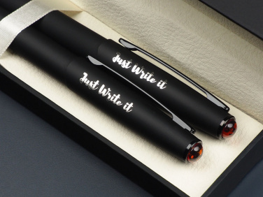 Logotrade promotional products photo of: Amber Pen set  1235036
