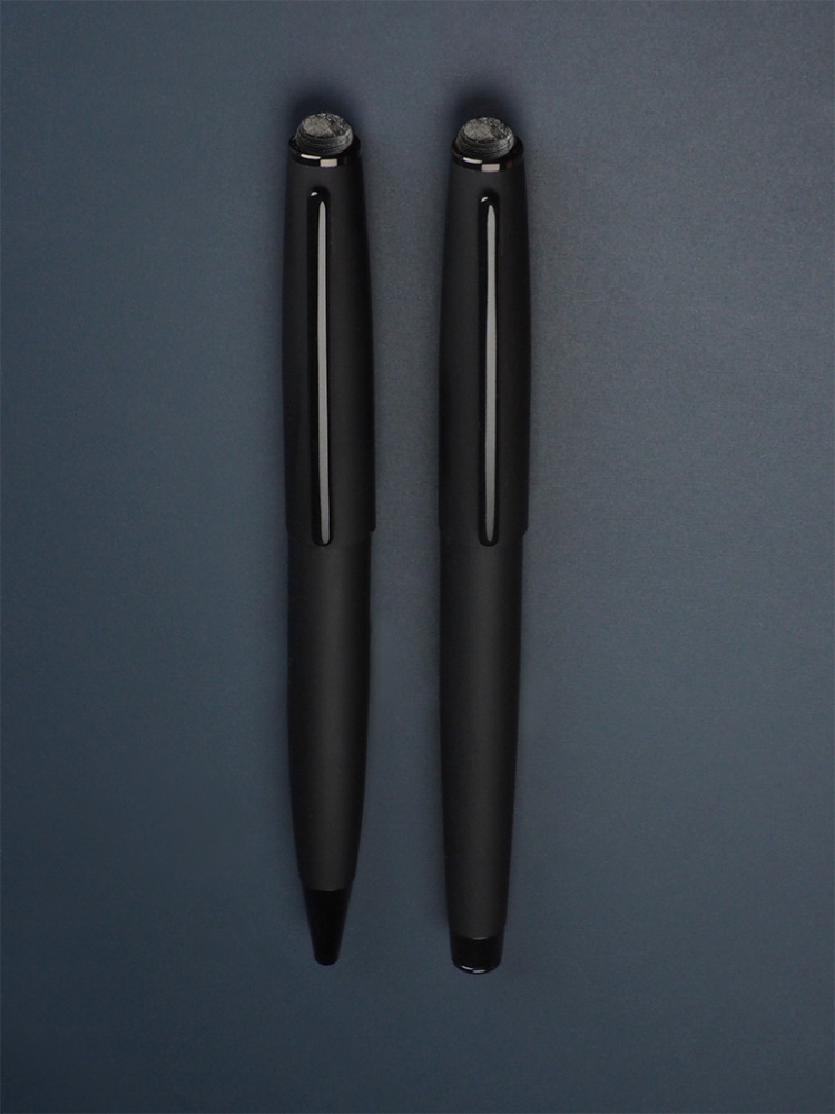 Logo trade promotional items image of: Pen set with coal 2094036