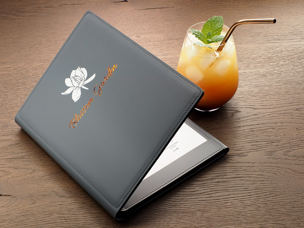 Logo trade promotional giveaways image of: Menu 1112094