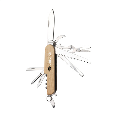 Logo trade promotional merchandise photo of: Beechwood Pocket knife