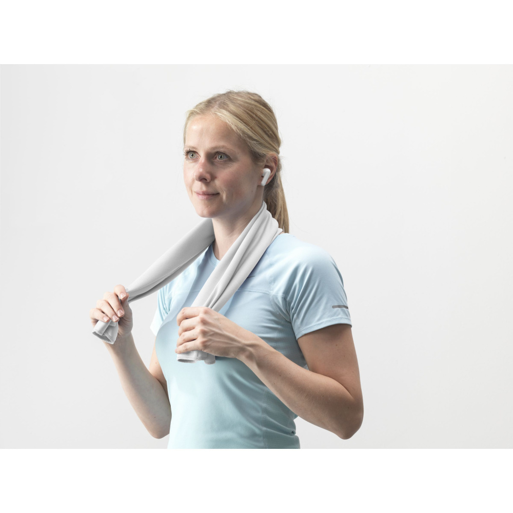 Logotrade promotional products photo of: CoolDown RPET sports cooling towel