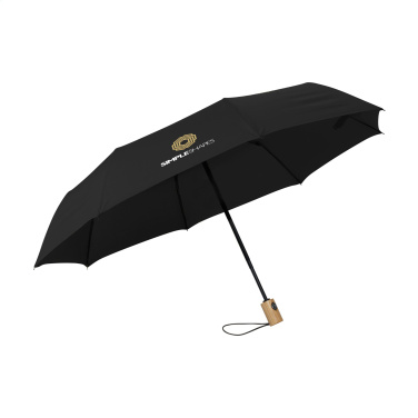 Logo trade promotional giveaways image of: Michigan foldable RCS RPET umbrella 21 inch