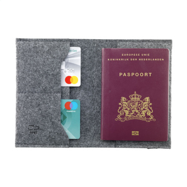 Logotrade promotional gift picture of: Identify GRS RPET Felt passport holder