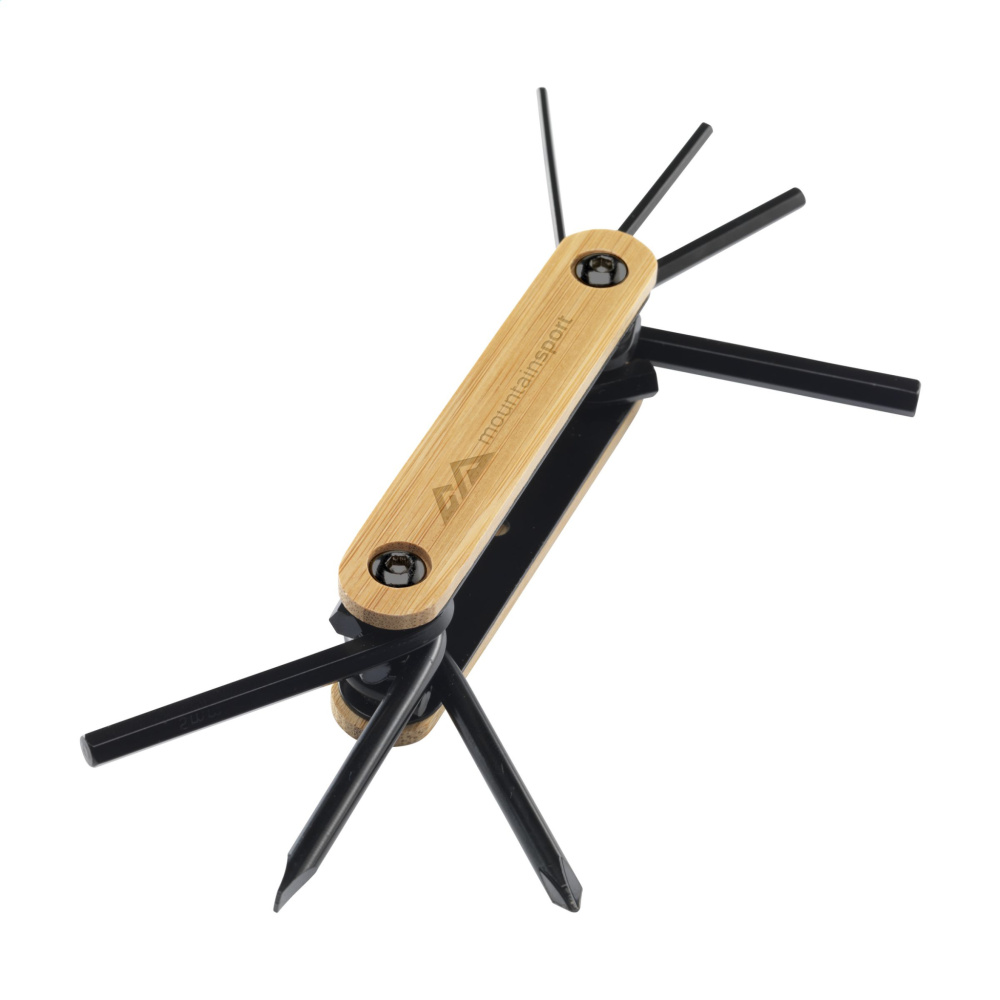 Logo trade promotional items picture of: Bamboo Black Tool multi tool