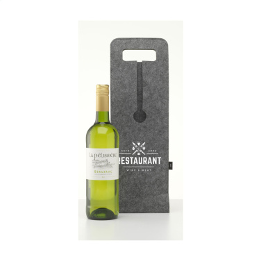 Logo trade promotional gifts image of: Wine Bag-to-Give GRS RPET