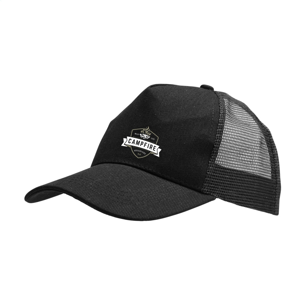 Logotrade advertising products photo of: Trucker Recycled Cotton cap
