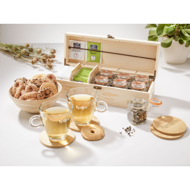 Logotrade promotional merchandise picture of: Bamboo Coaster Set