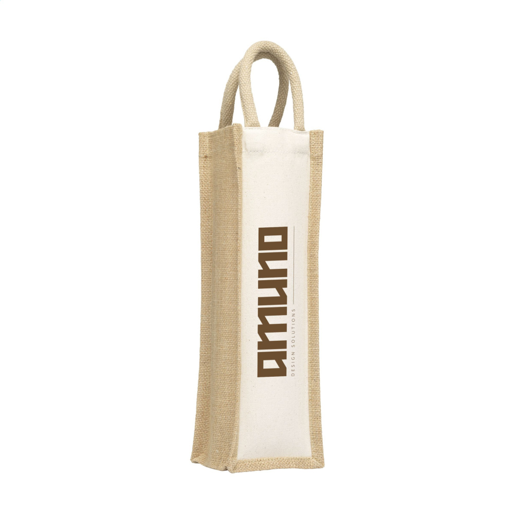 Logo trade promotional items picture of: Jute Canvas Wine Bag