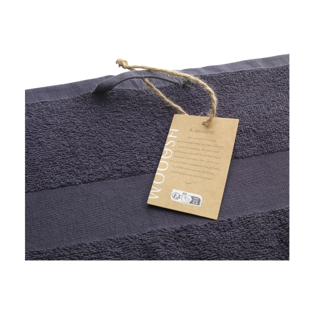 Logo trade promotional gift photo of: Wooosh Bath Towel GRS Recycle Cotton Mix 140 x 70 cm