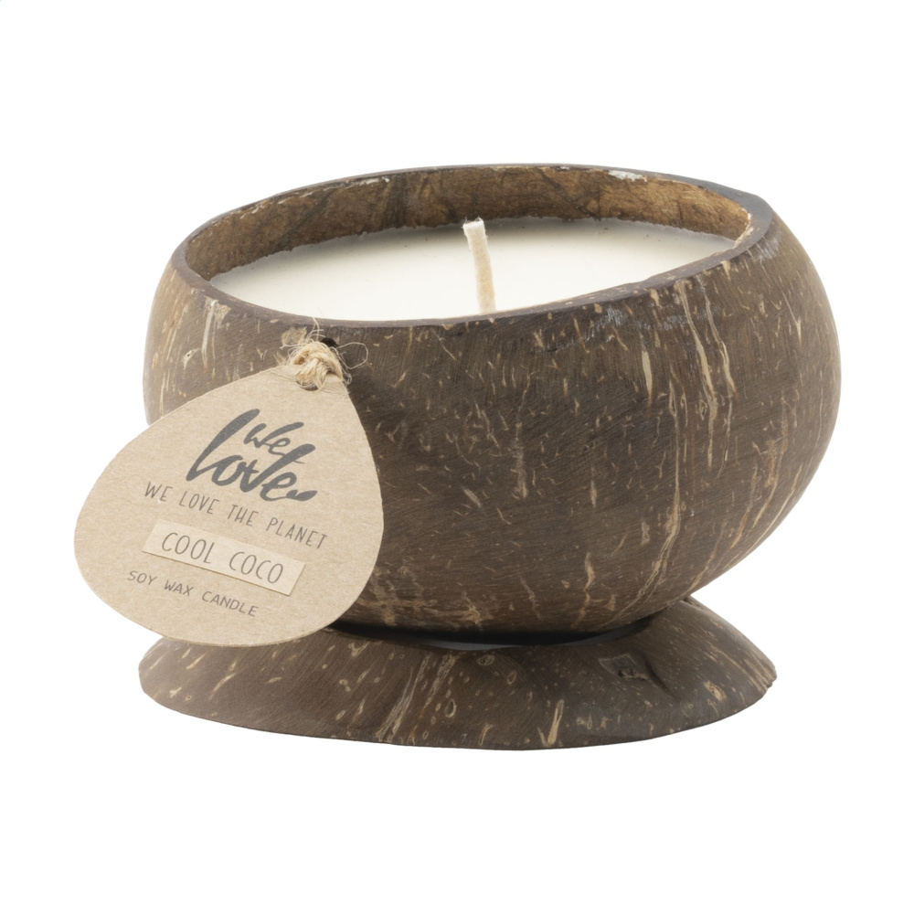 Logotrade promotional item image of: We Love The Planet Coconut Candle
