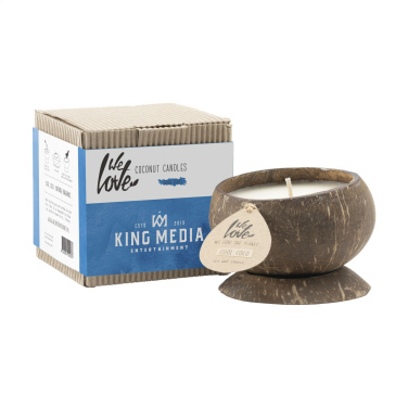 Logotrade promotional item picture of: We Love The Planet Coconut Candle