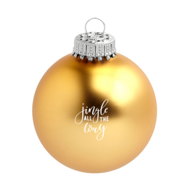 Logo trade promotional giveaways picture of: Christmas Bauble Ø 6 cm - Made in Europe