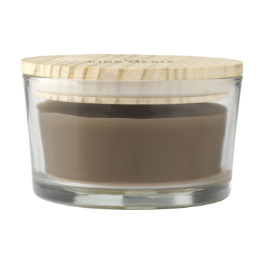 Logo trade promotional giveaways picture of: Wooosh Flame Scented Candle Dark Amber