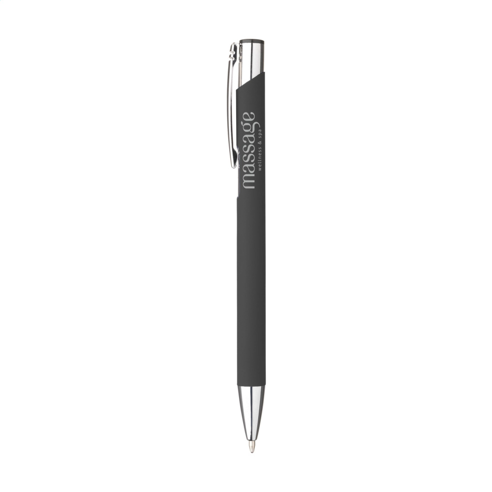 Logotrade promotional giveaway image of: Ebony Soft Touch pen