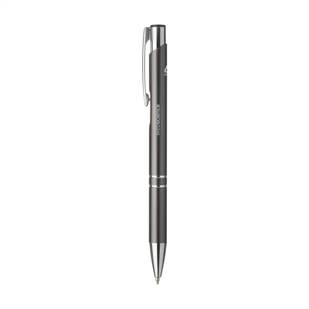 Logo trade promotional merchandise picture of: Ebony Recycled Alu pens