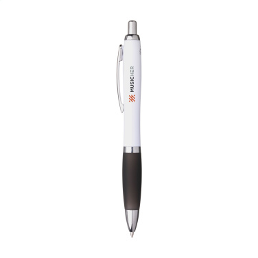 Logo trade promotional products image of: Athos Trans GRS Recycled ABS pen