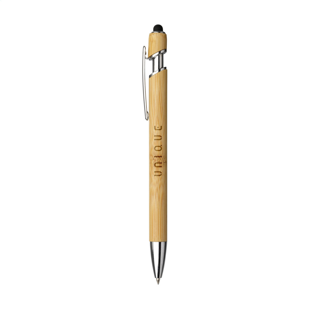 Logotrade business gift image of: Luca Touch Bamboo stylus pen