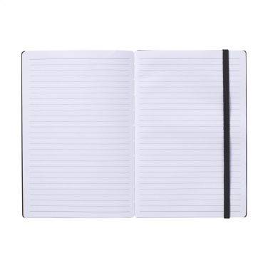 Logotrade promotional merchandise picture of: Bamboo Journal Naked Spine Paper Notebook Black A5