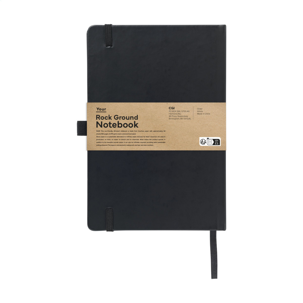 Logo trade promotional products picture of: Rock Ground Paper Notebook A5
