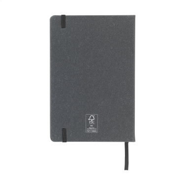 Logotrade promotional merchandise photo of: Montana Recycled Leather Paper Notebook A5