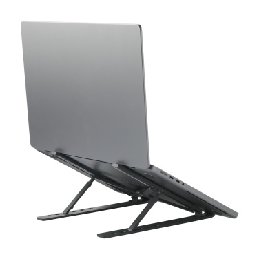 Logo trade promotional merchandise photo of: Standby GRS Recycled Alu Laptop Stand