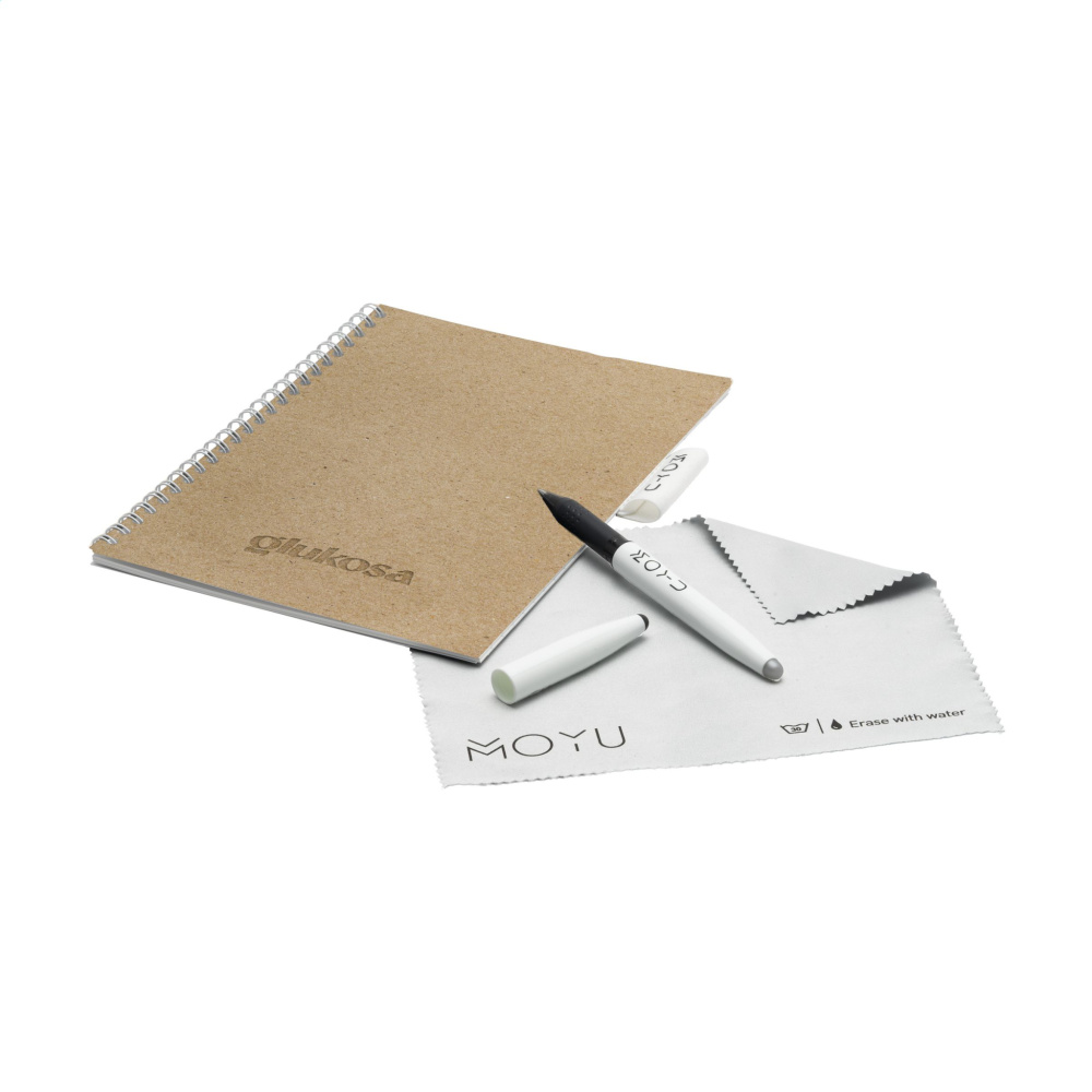 Logotrade promotional products photo of: MOYU Erasable Stone Paper Notebook CraftCover 18 pages