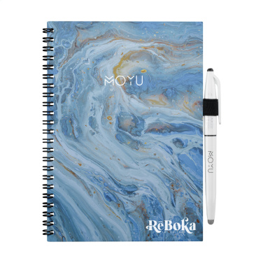 Logo trade business gift photo of: MOYU Erasable Stone Paper Notebook Custom SoftCover