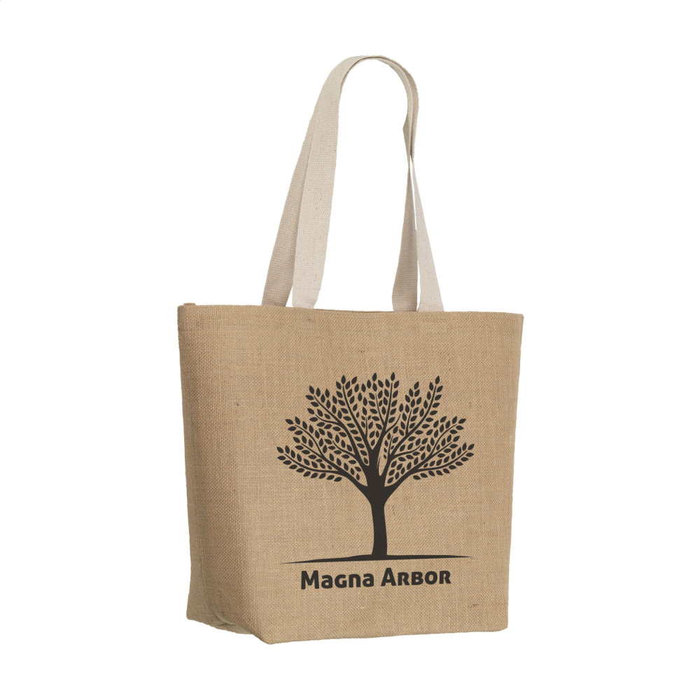 Logo trade corporate gifts picture of: Elegance Bag jute shopper