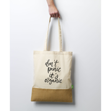 Logotrade business gifts photo of: Combi Organic Shopper (160 g/m²) bag