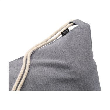 Logotrade promotional product picture of: GRS Recycled Cotton PromoBag (180 g/m²) backpack
