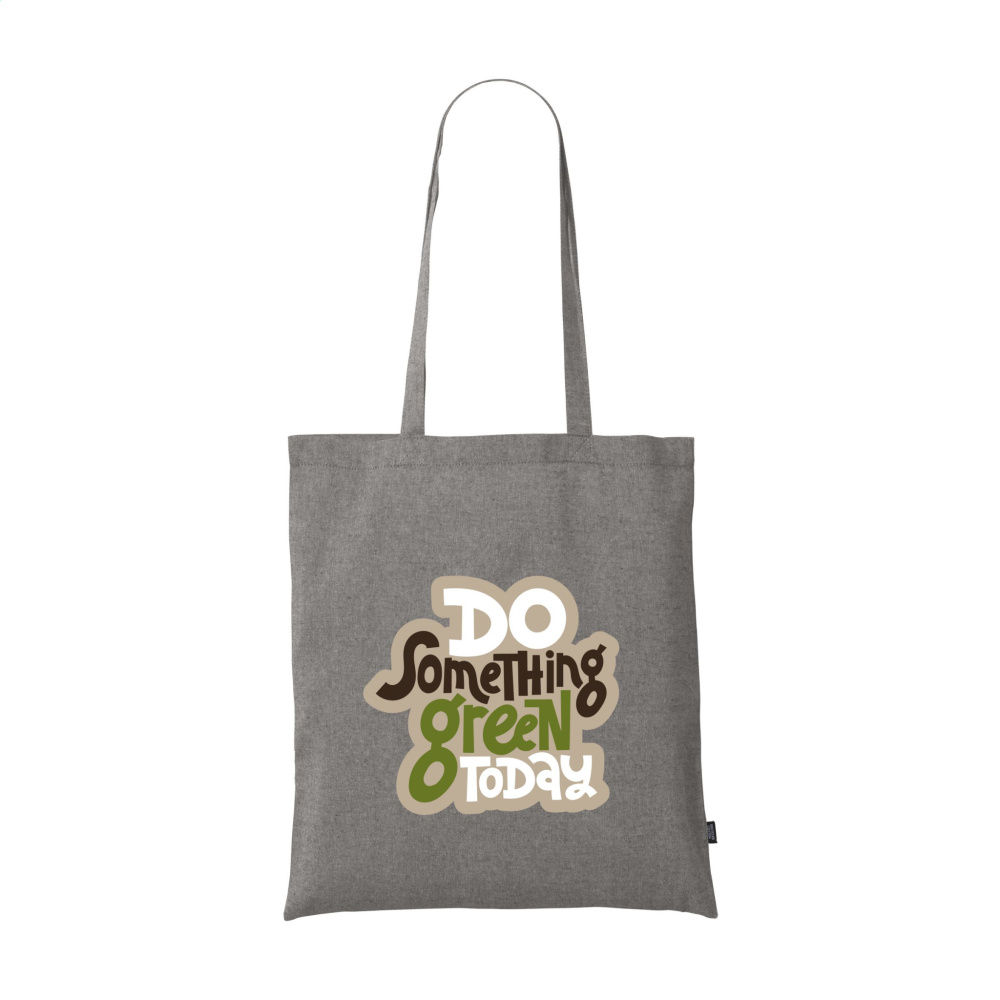 Logotrade promotional item picture of: GRS Recycled Cotton Shopper (180 g/m²) bag
