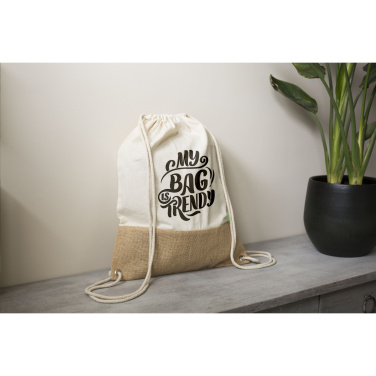 Logotrade promotional product picture of: Combi Organic Backpack (160 g/m²)