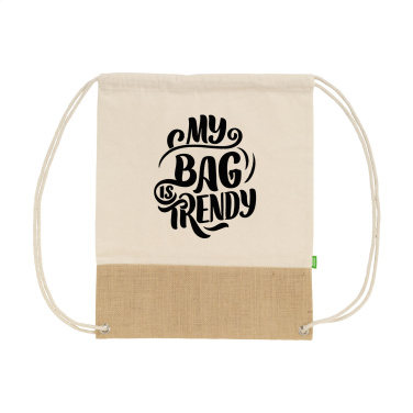 Logo trade promotional items image of: Combi Organic Backpack (160 g/m²)
