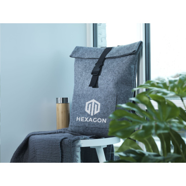 Logo trade promotional item photo of: Nolan GRS RPET Felt backpack
