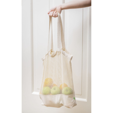 Logotrade promotional products photo of: Natura Organic Mesh Shopper (180 g/m²) shopping bag
