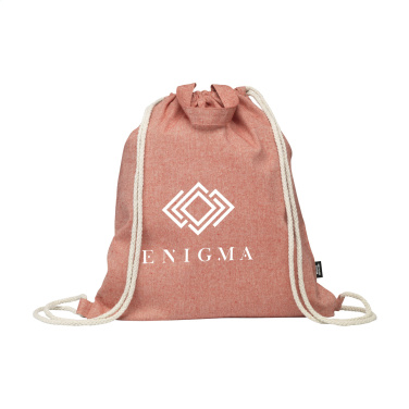 Logo trade promotional merchandise image of: GRS Recycled Cotton PromoBag Plus (180 g/m²) backpack