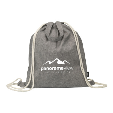 Logo trade business gift photo of: GRS Recycled Cotton PromoBag Plus (180 g/m²) backpack