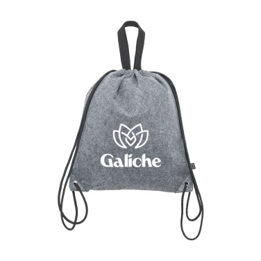 Logo trade promotional gifts image of: GRS RPET Felt PromoBag Plus backpack