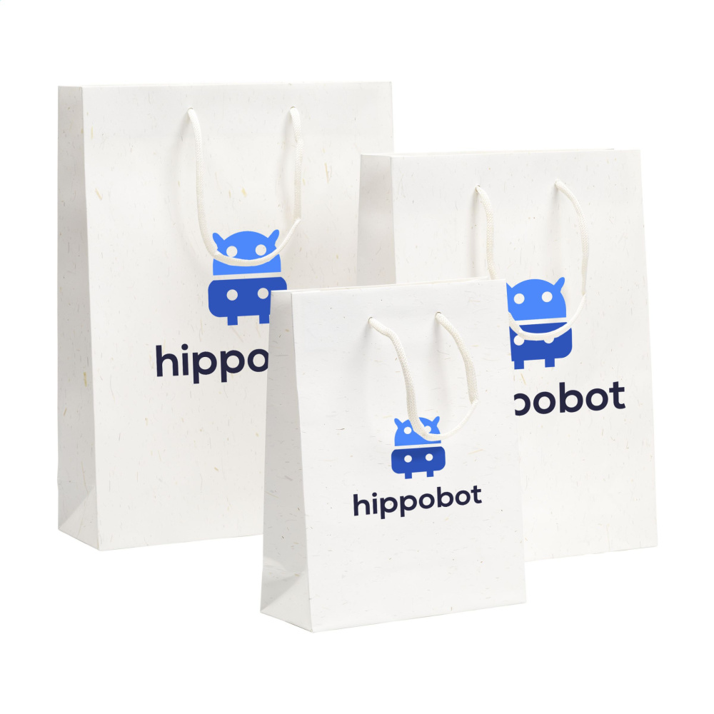 Logo trade promotional merchandise image of: Leaf It Bag recycled with straw fibres (180 g/m²) L