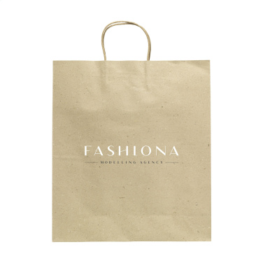 Logo trade promotional gift photo of: Leaf It Bag recycled grass paper (120 g/m²) XL