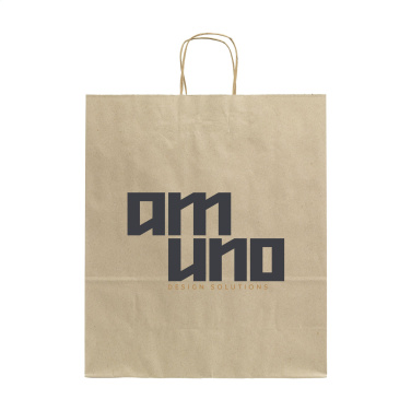 Logo trade advertising products image of: Leaf It Bag Wide recycled grass paper (90 g/m²) L