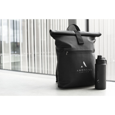 Logotrade promotional merchandise image of: Lennon Roll-Top Recycled Backpack