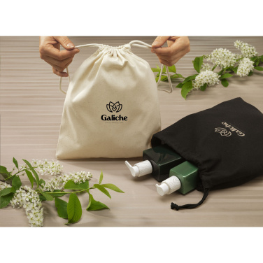 Logo trade promotional gifts picture of: Gift Pouch GRS Recycled Cotton (150 g/m²) M