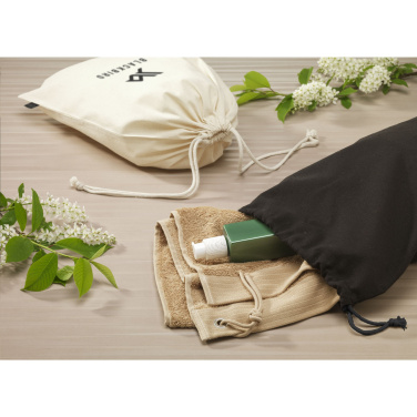 Logo trade promotional giveaways image of: Gift Pouch GRS Recycled Cotton (150 g/m²) L