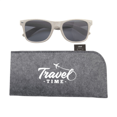 Logo trade corporate gifts image of: Feltro GRS RPET Pouch for glasses
