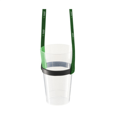 Logotrade advertising products photo of: Lanyard Sublimation RPET 1.5 cm with Cup holder