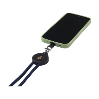 Logo trade promotional gift photo of: Lace Lanyard GRS RPET 5 mm keycord