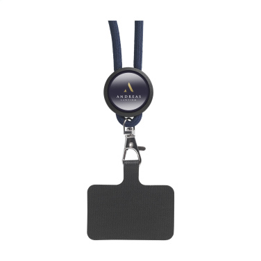 Logo trade corporate gifts picture of: Lace Lanyard GRS RPET 5 mm keycord