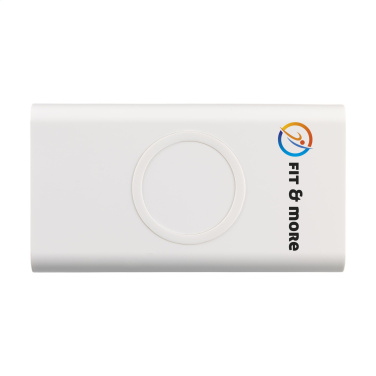 Logo trade business gifts image of: Wireless Powerbank 8000 C wireless charger